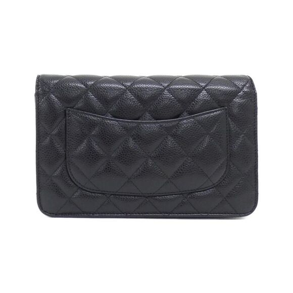 Chanel Timeless Classic Line Caviar Skin Chain Wallet